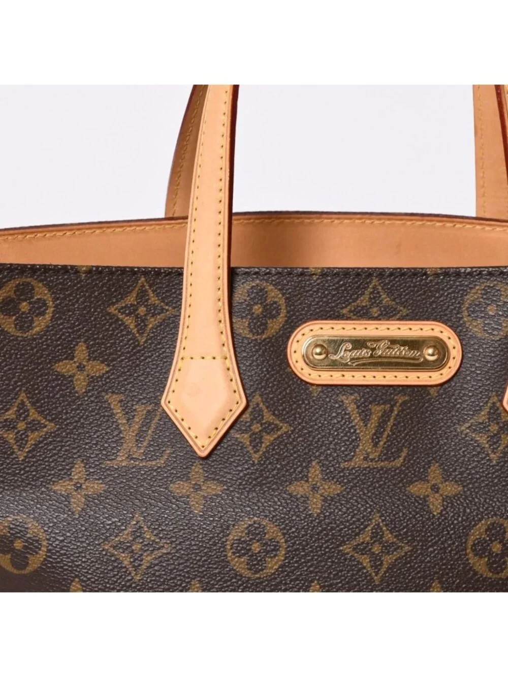 Louis Vuitton Wilshire PM Handbag Monogram Canvas Brown